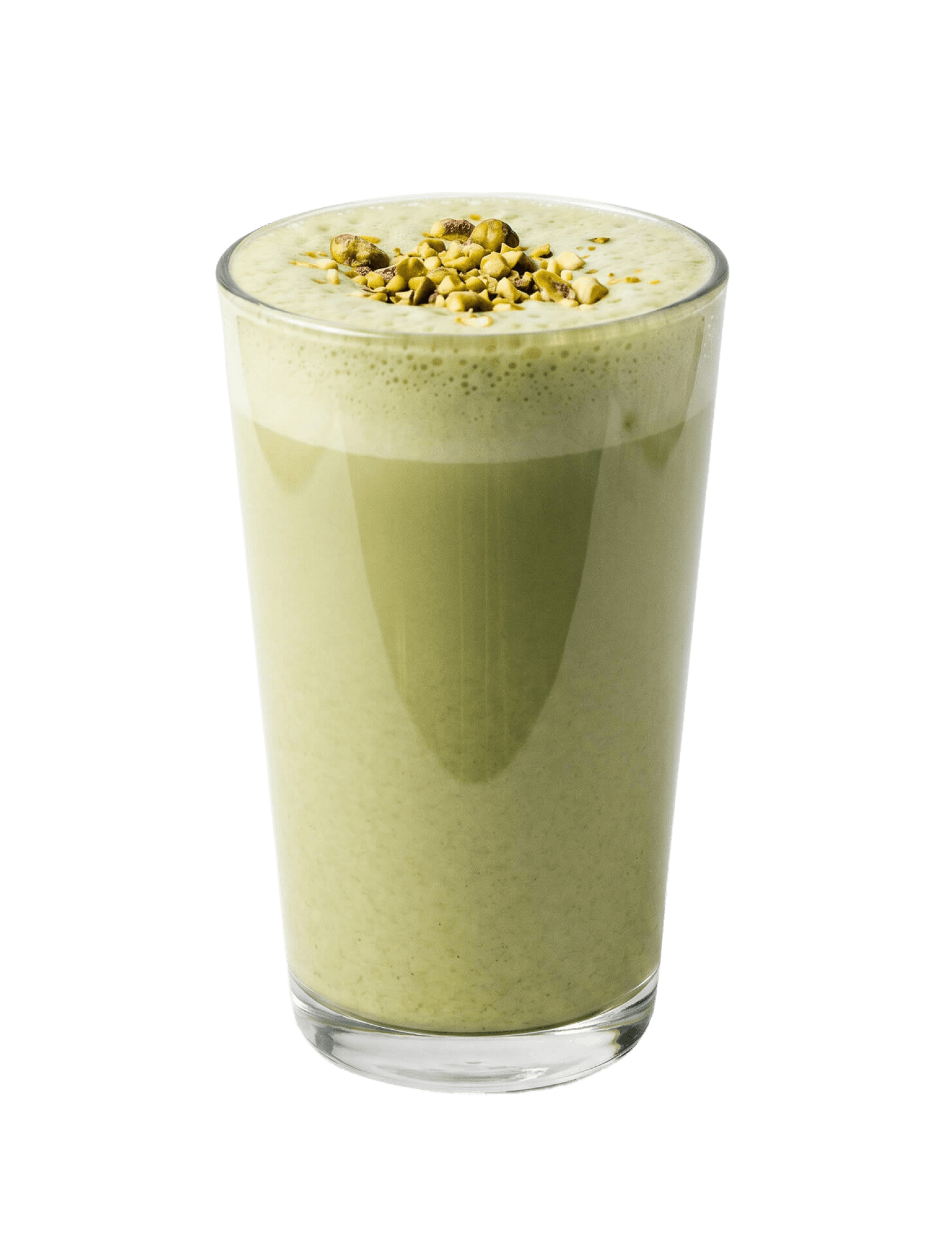 Cinnavibes A glass of green smoothie topped with bee pollen, set against a plain white background, evokes the fresh and inviting ambience of Cinnamon Deserts Café, where vibrant drinks pair perfectly with their signature cinnamon rolls. Cinnamon Rolls